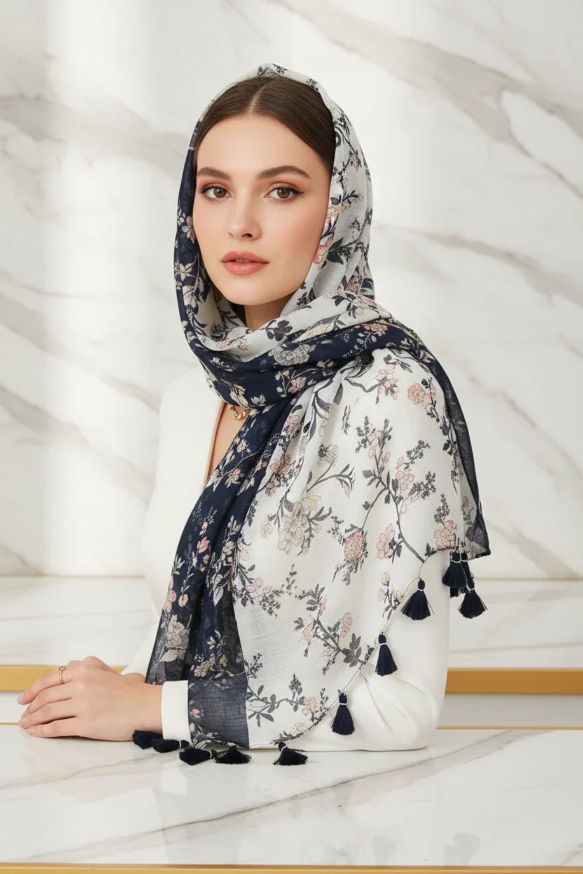 وشاح فاخر على الرأس