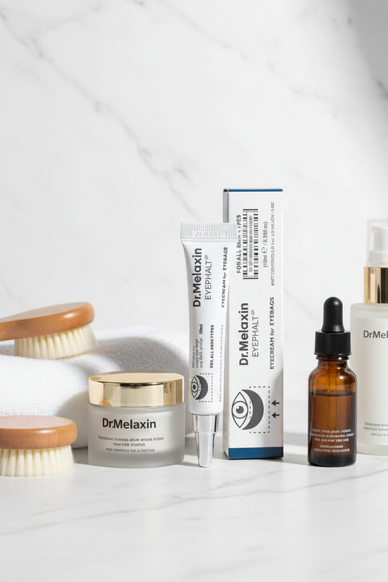 المنتج كقطعة مركزية - مع منشفة وفرشاة