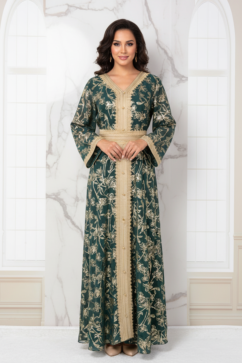 من الأمام مع الحزام