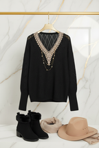 السويتر مع الإكسسوارات - جانبي