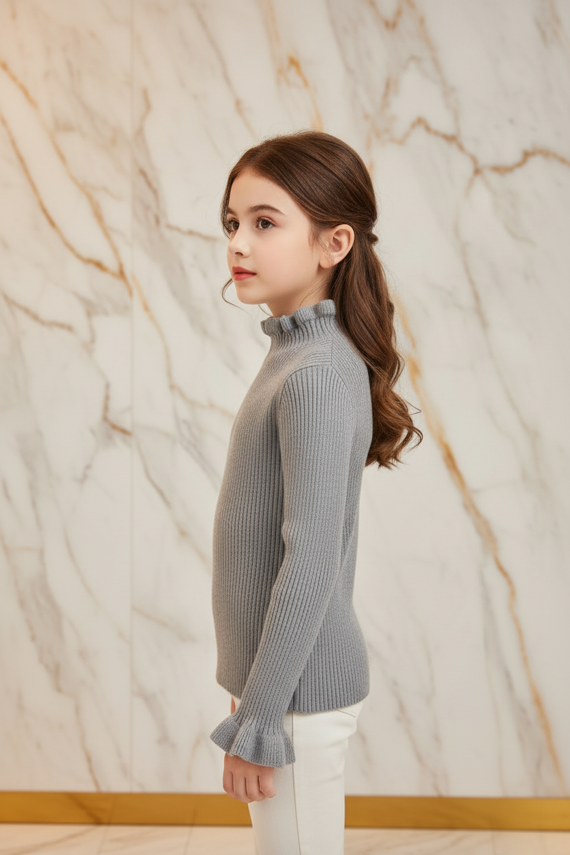 سويتر رمادي - جانبي أيمن