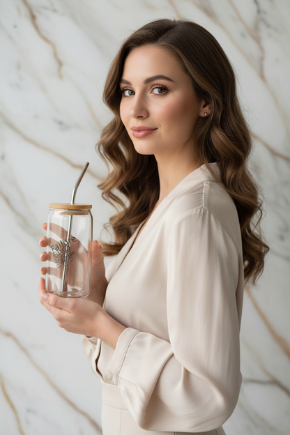 زاوية ثلاثية مع ابتسامة