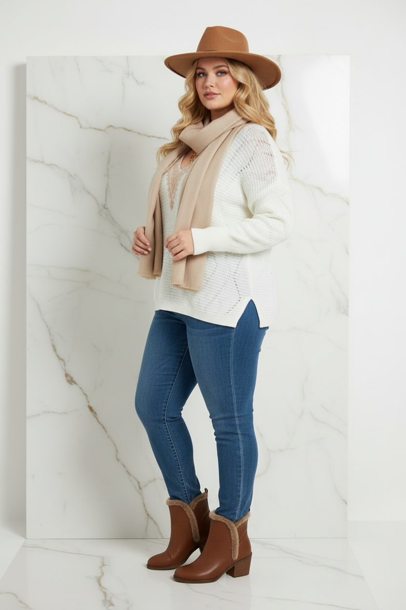 عارضة مقاسات كبيرة بالمجموعة - زاوية مائلة