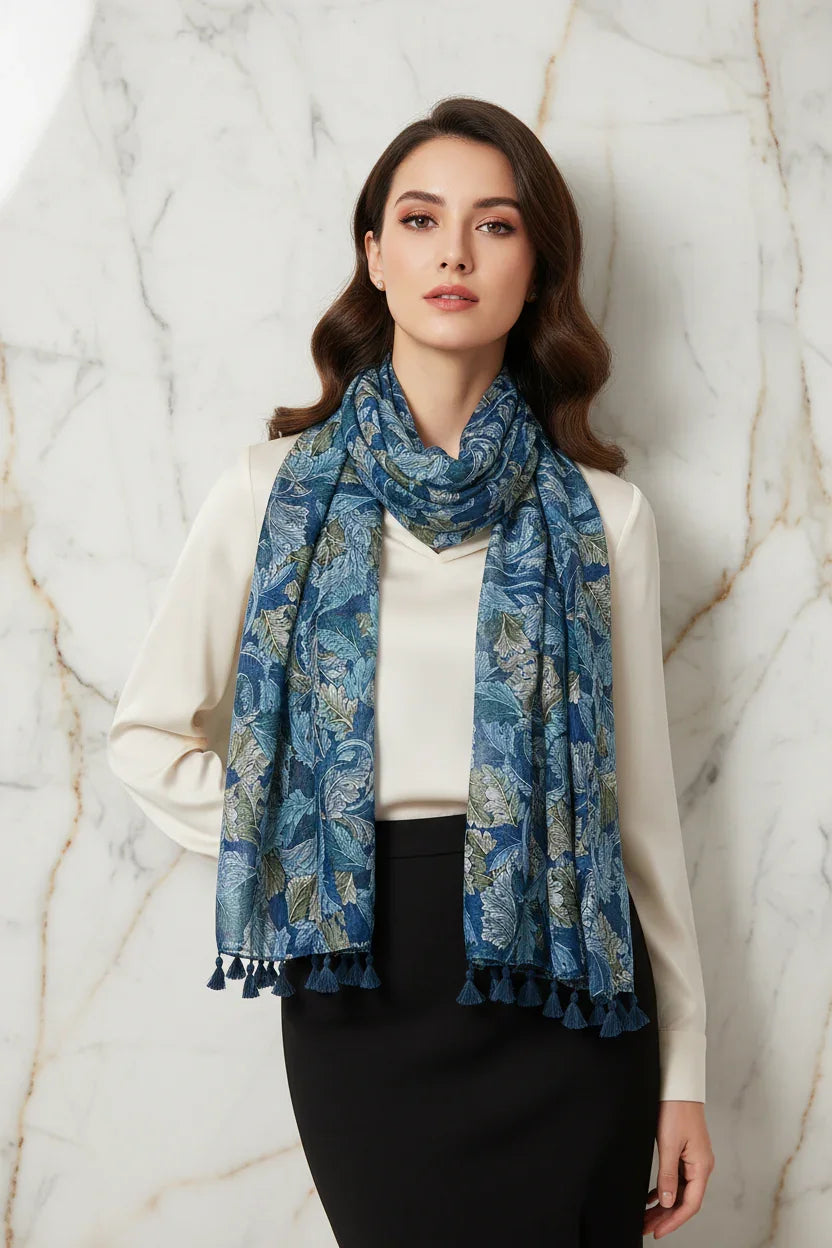 وشاح فاخر حول الرقبة