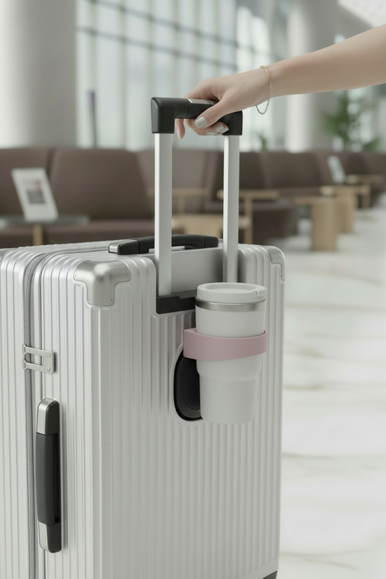 لقطة قريبة لحامل القهوة - فضي