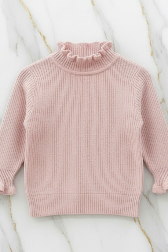 سويتر وردي مبطن - منظر أمامي