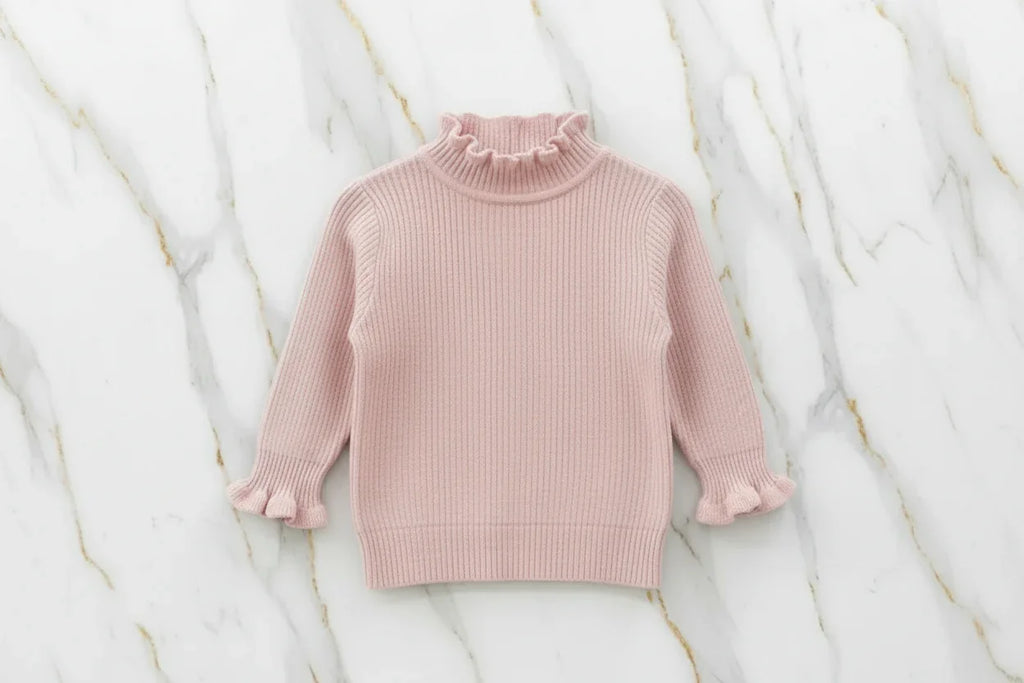 سويتر وردي مبطن - منظر أمامي