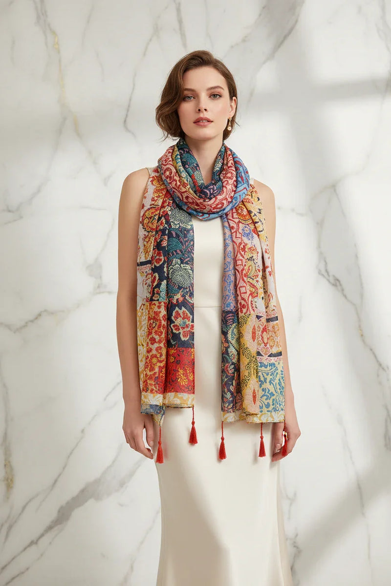 وشاح فاخر حول الرقبة