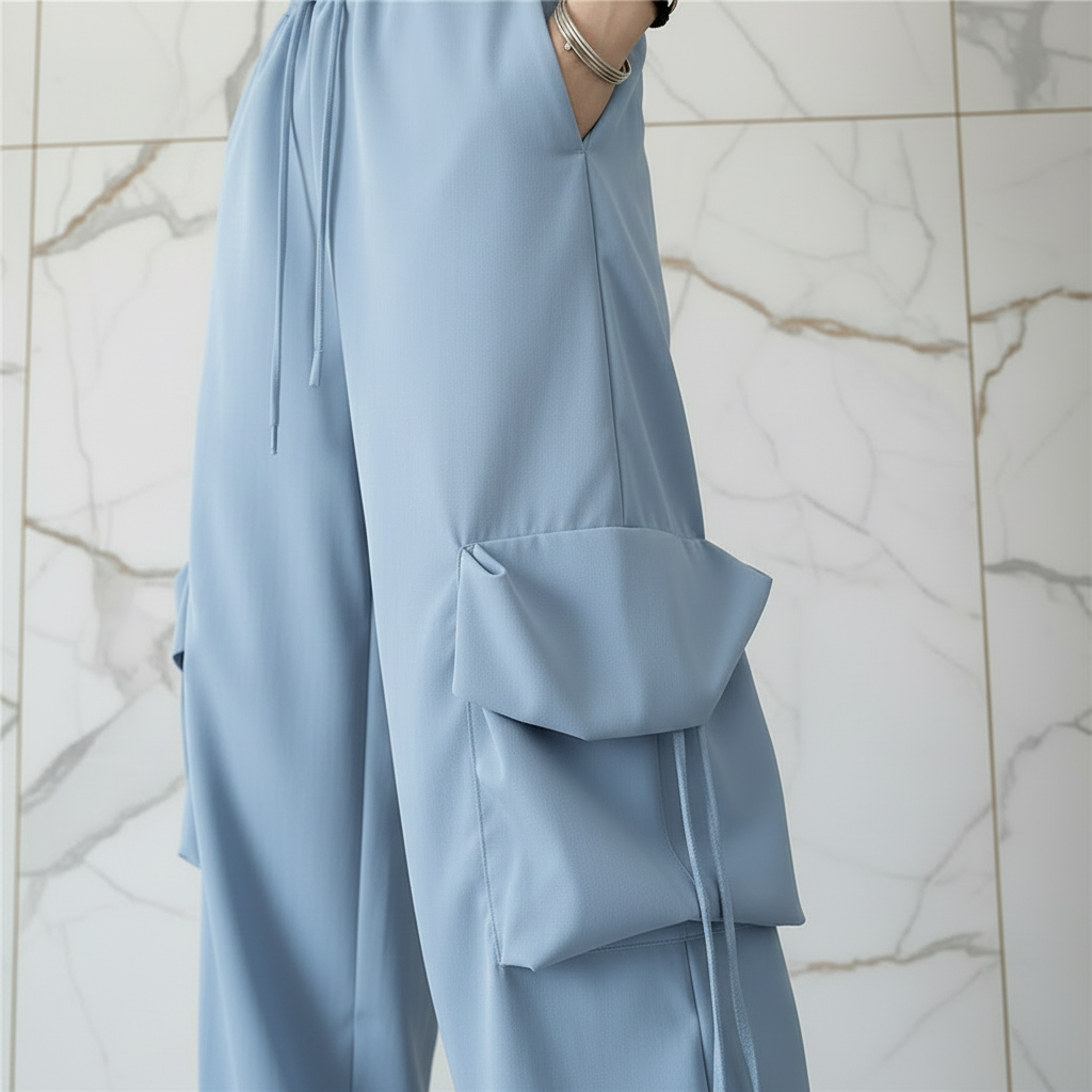 تفاصيل الجيب - أزرق