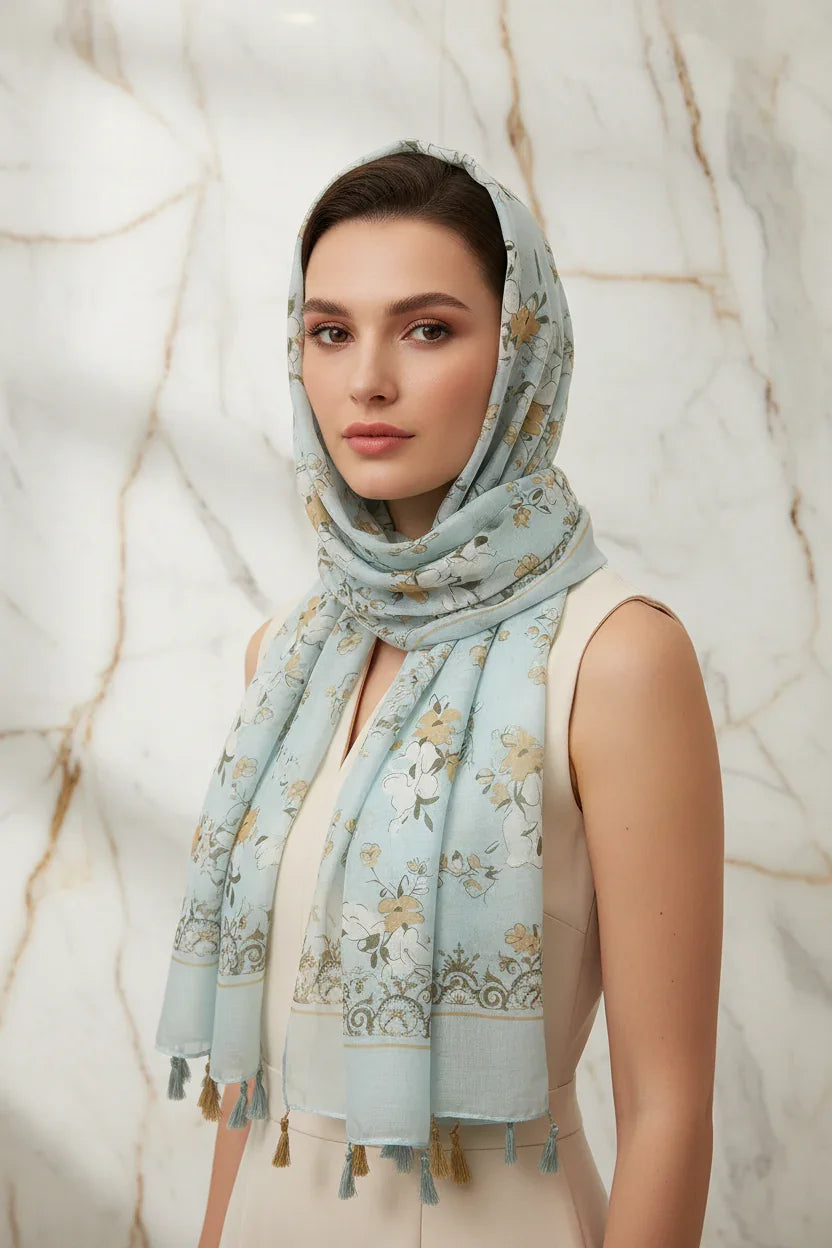 وشاح فاخر على الرأس