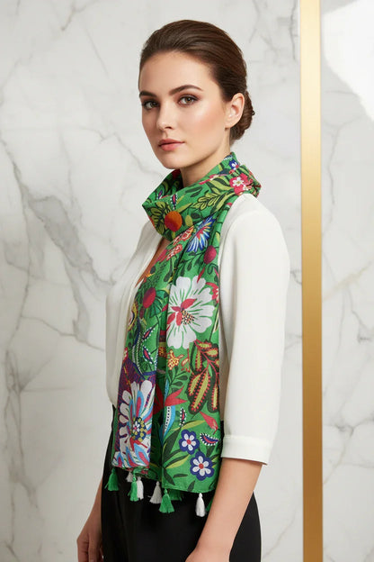 وشاح فاخر بعقدة جانبية