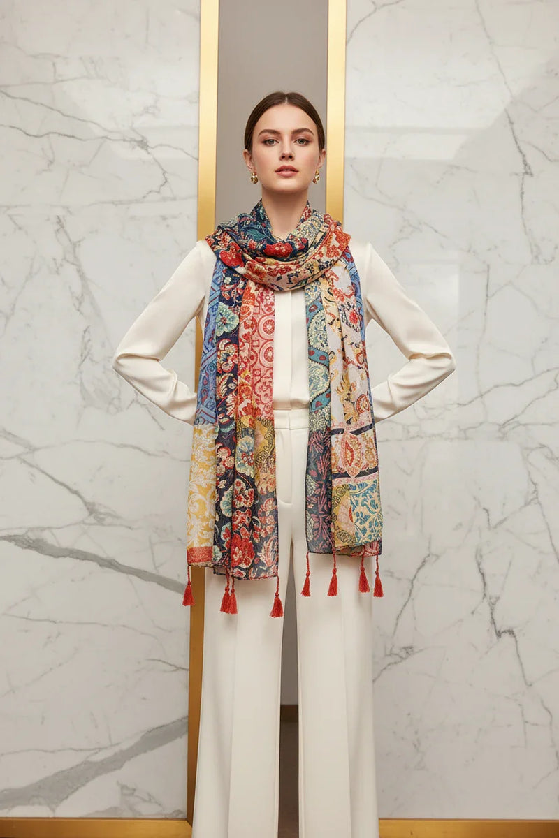 وشاح فاخر على الأكتاف