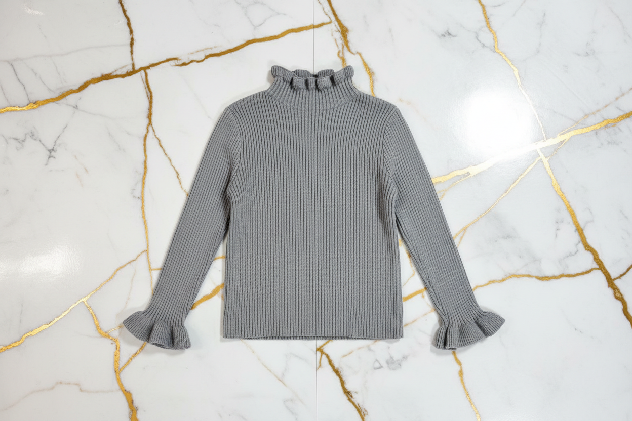 سويتر رمادي - منظر أمامي