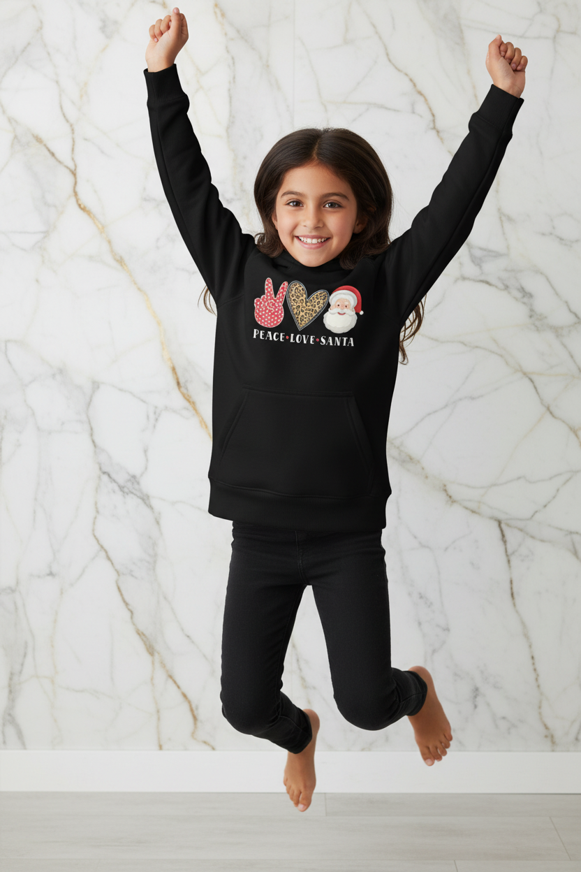 طفلة ترتدي الهودي - قفز مرح