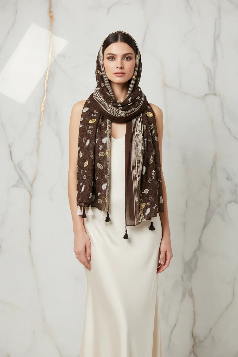 وشاح فاخر على الرأس