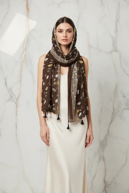 وشاح فاخر على الرأس