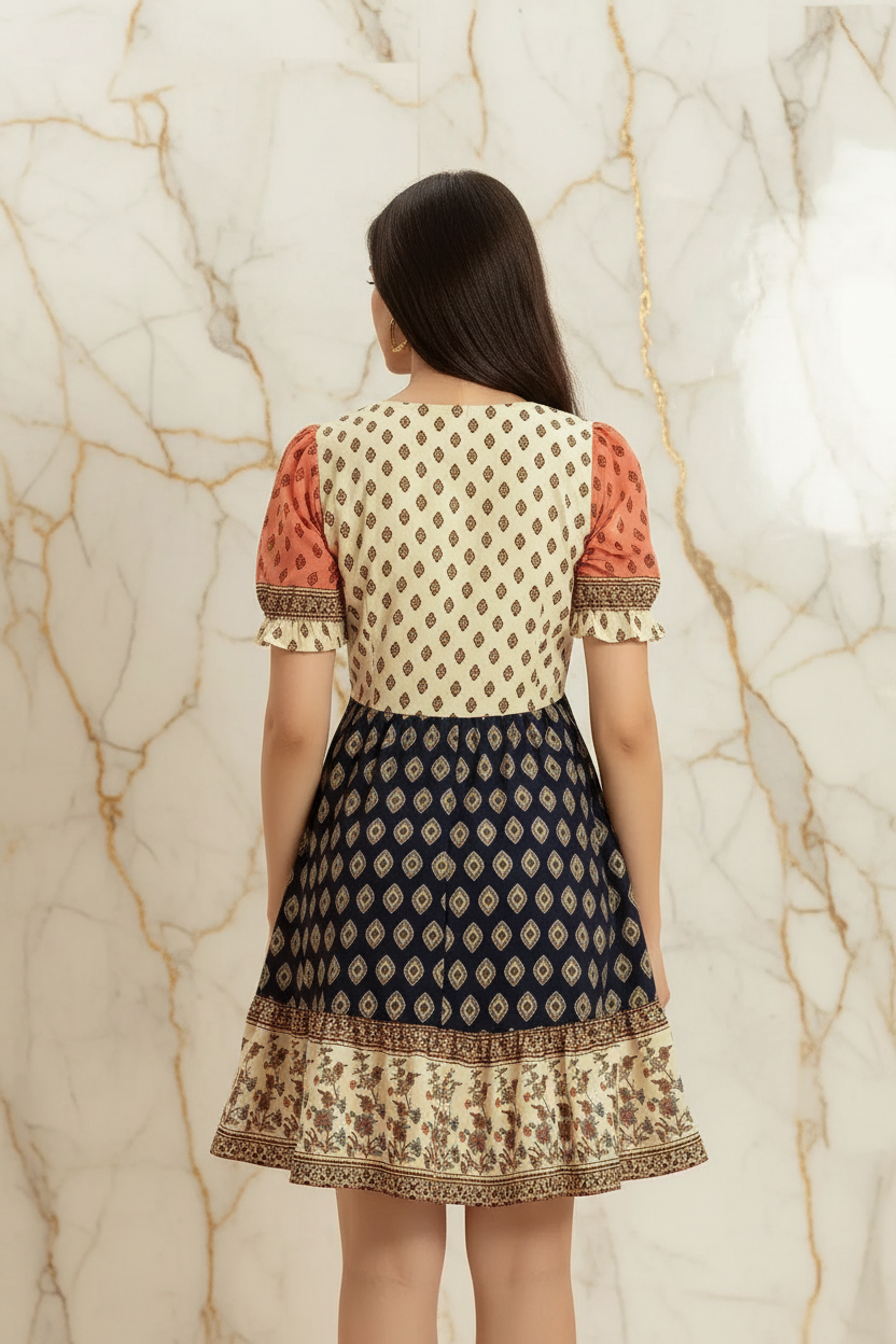 فستان فينتج - منظر خلفي