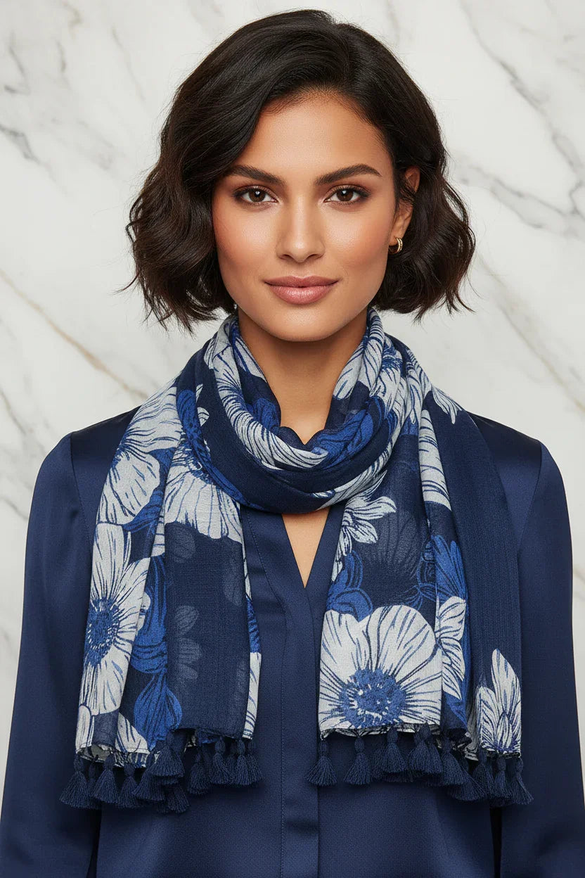 تصوير قريب لتفاصيل الوشاح