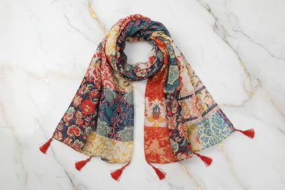 الوشاح مطوي فنياً