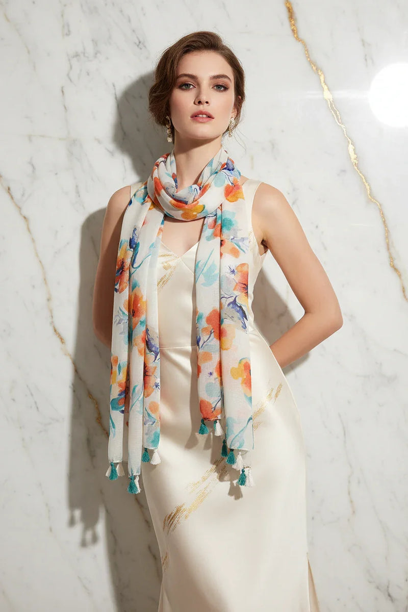 وشاح فاخر حول الرقبة