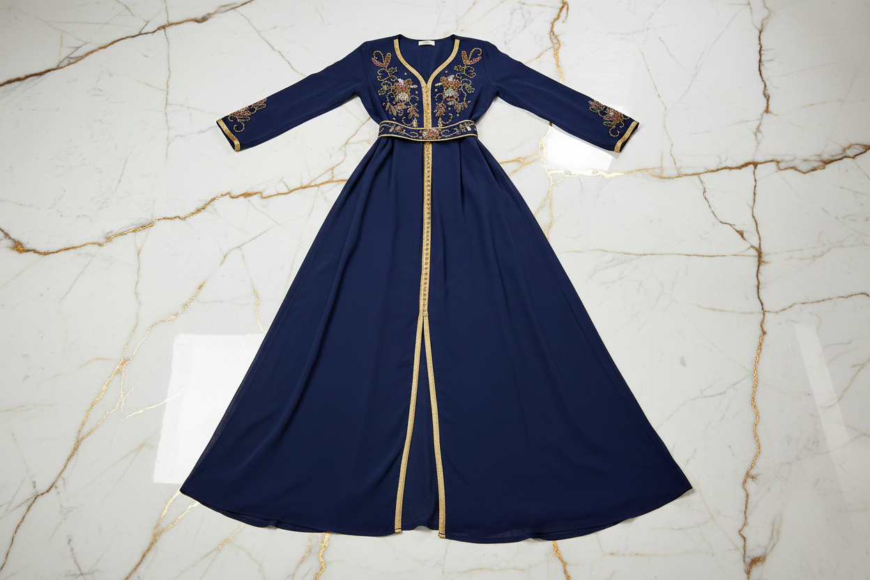 تفاصيل الأكمام الذهبية