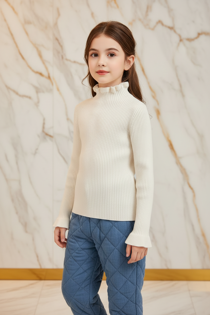 سويتر أبيض - لقطة ديناميكية