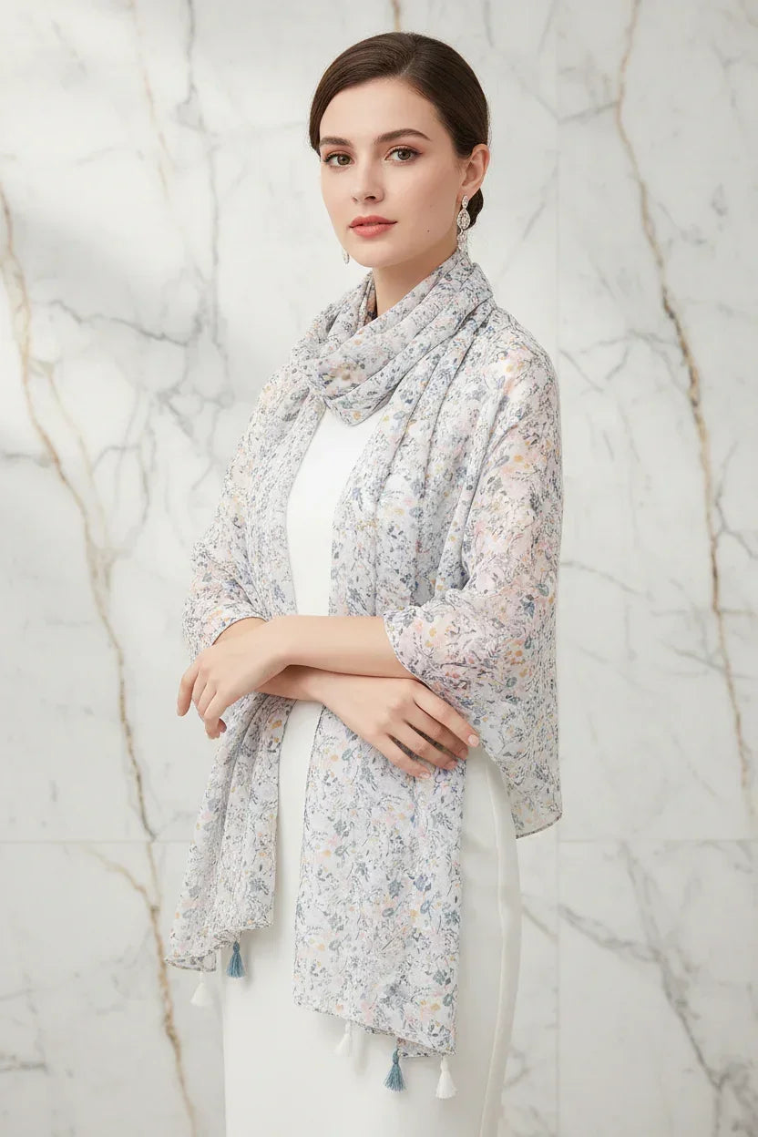 وشاح فاخر على الأكتاف