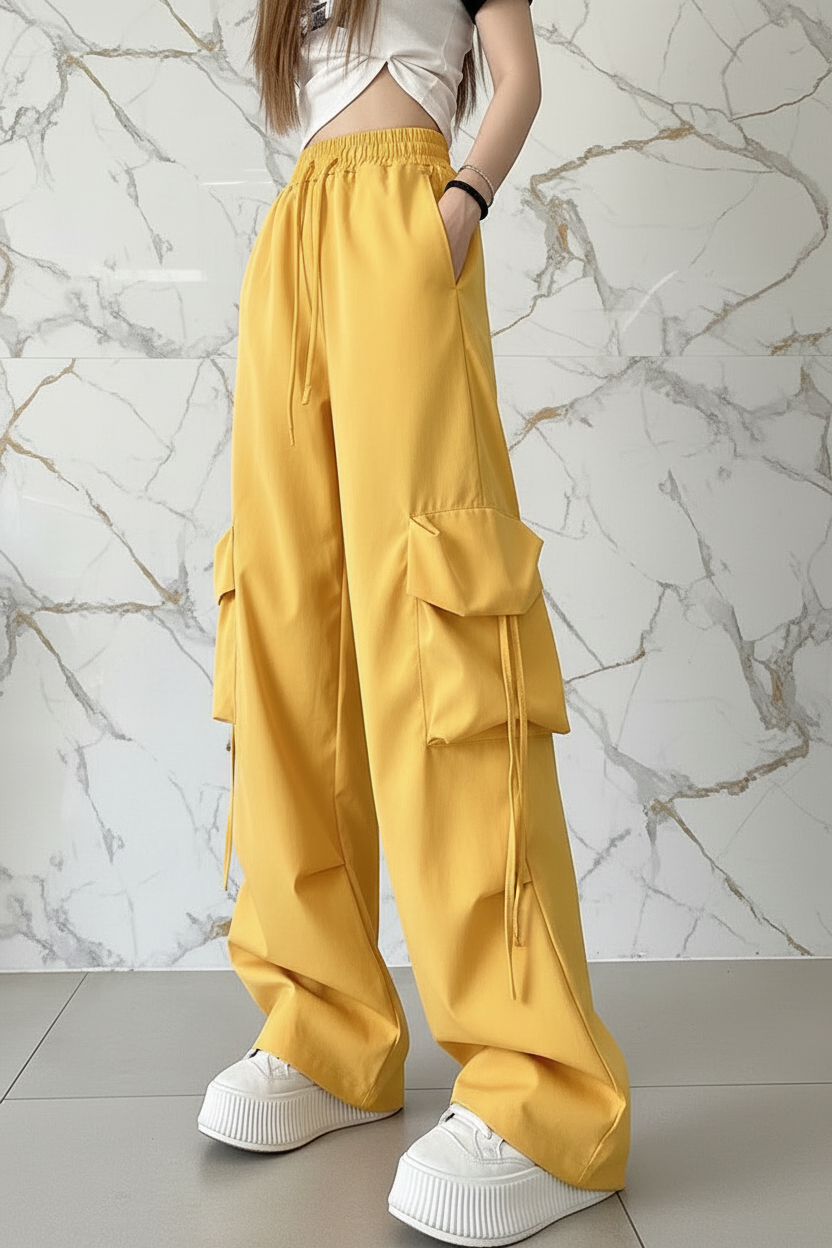 بنطال أصفر - أمام