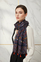 وشاح فاخر بعقدة جانبية