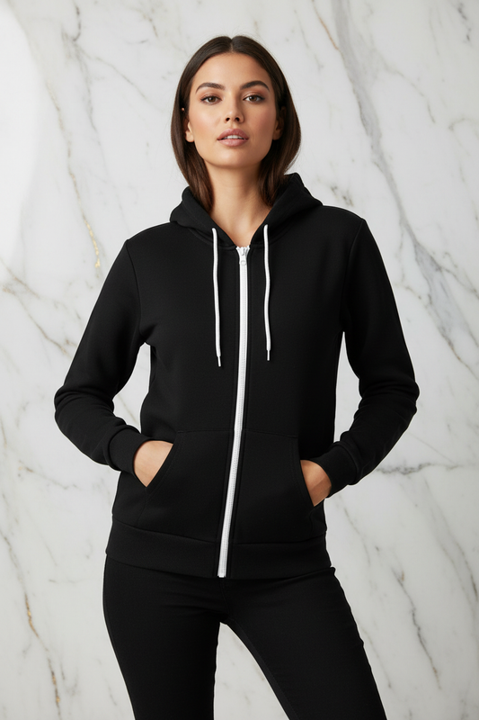 هودي أسود أمامي