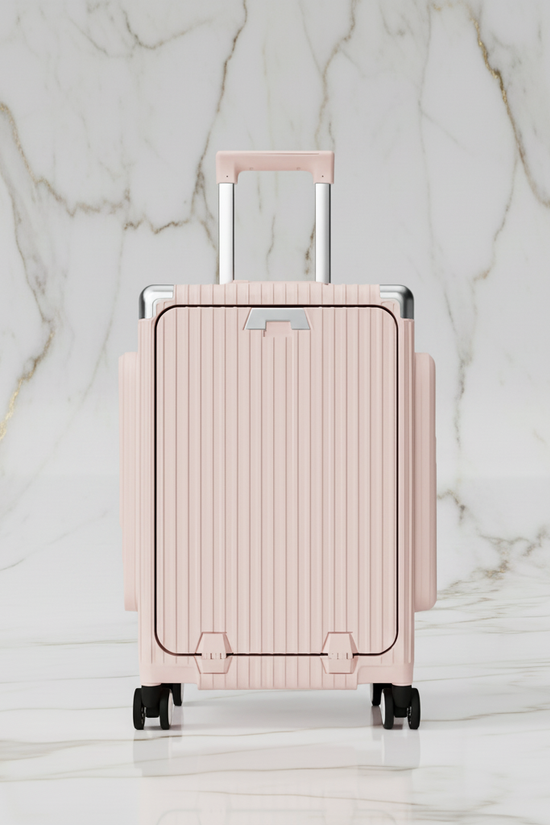 الحقيبة باللون الوردي الفاتح - منظر أمامي