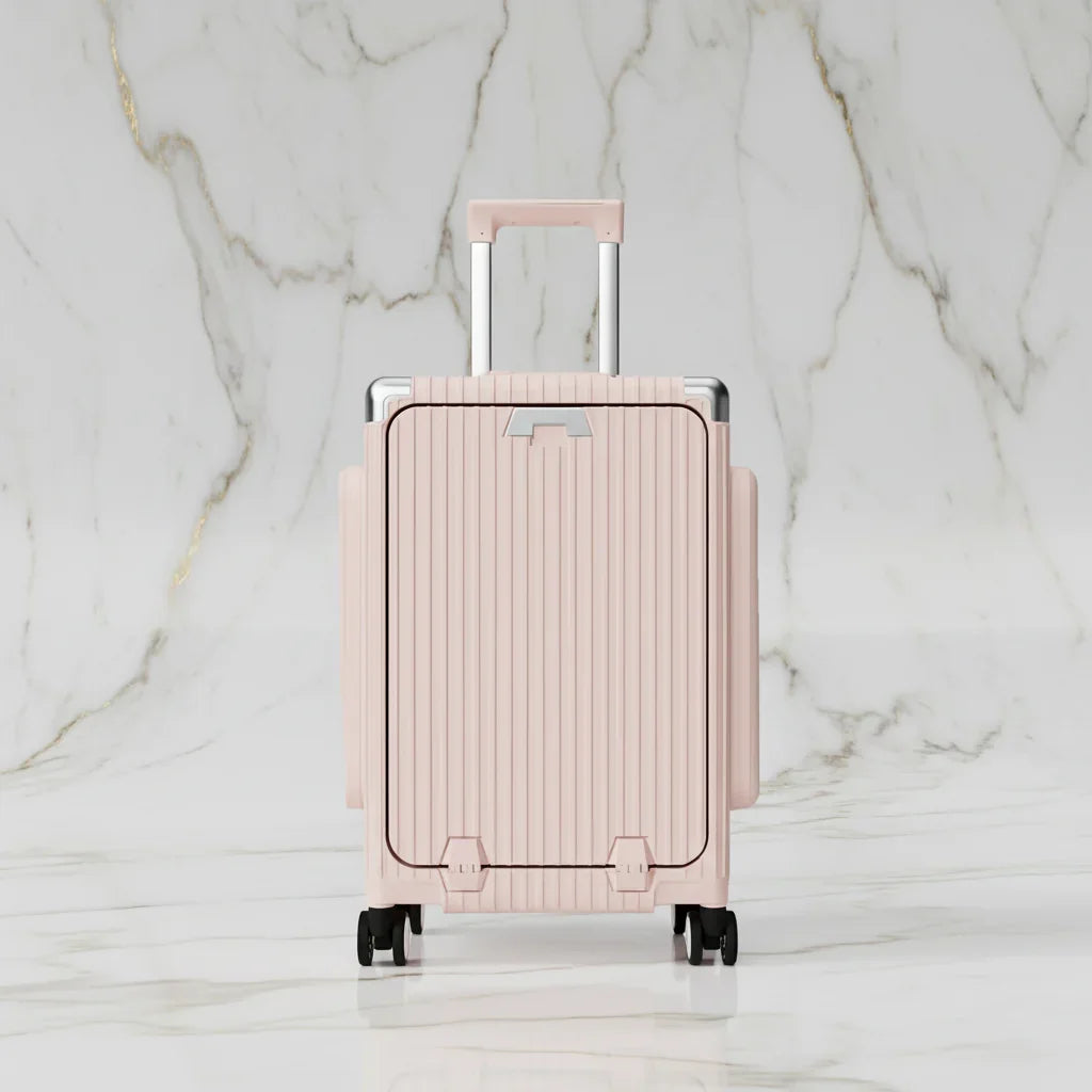 الحقيبة باللون الوردي الفاتح - منظر أمامي