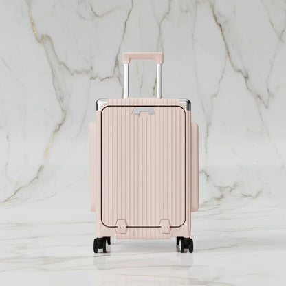 الحقيبة باللون الوردي الفاتح - منظر أمامي