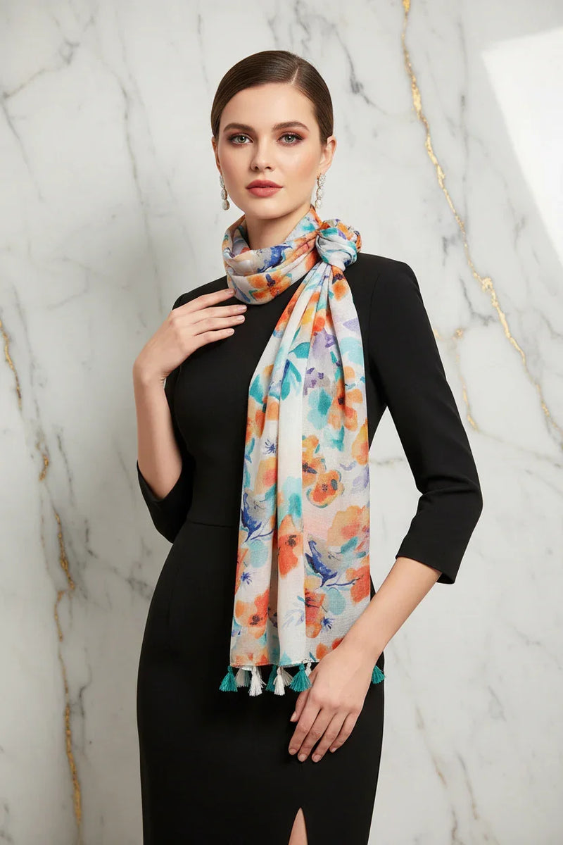 وشاح فاخر بعقدة جانبية