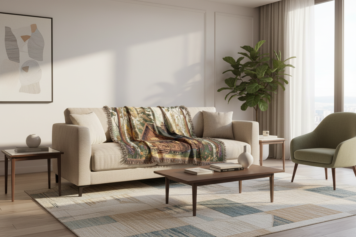 منظر واسع في غرفة المعيشة