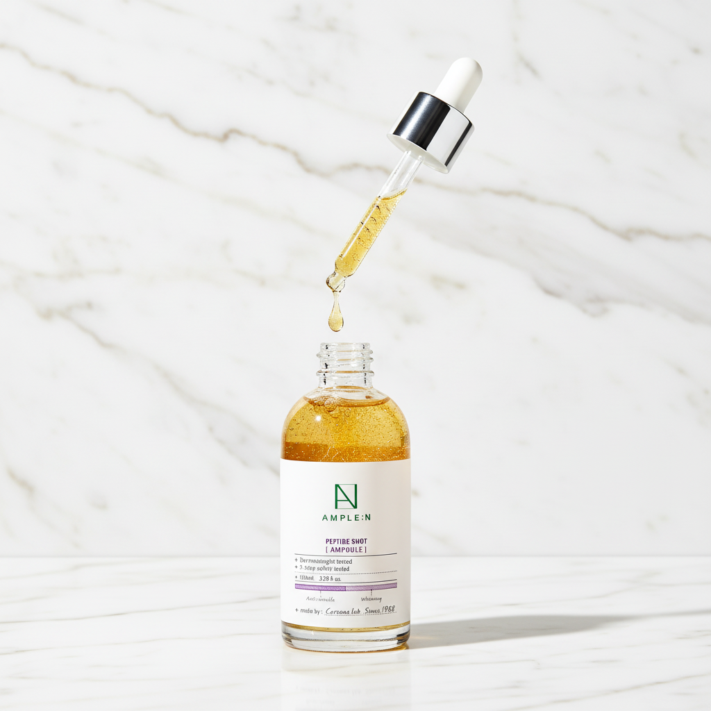 السيروم مفتوح مع قطرات