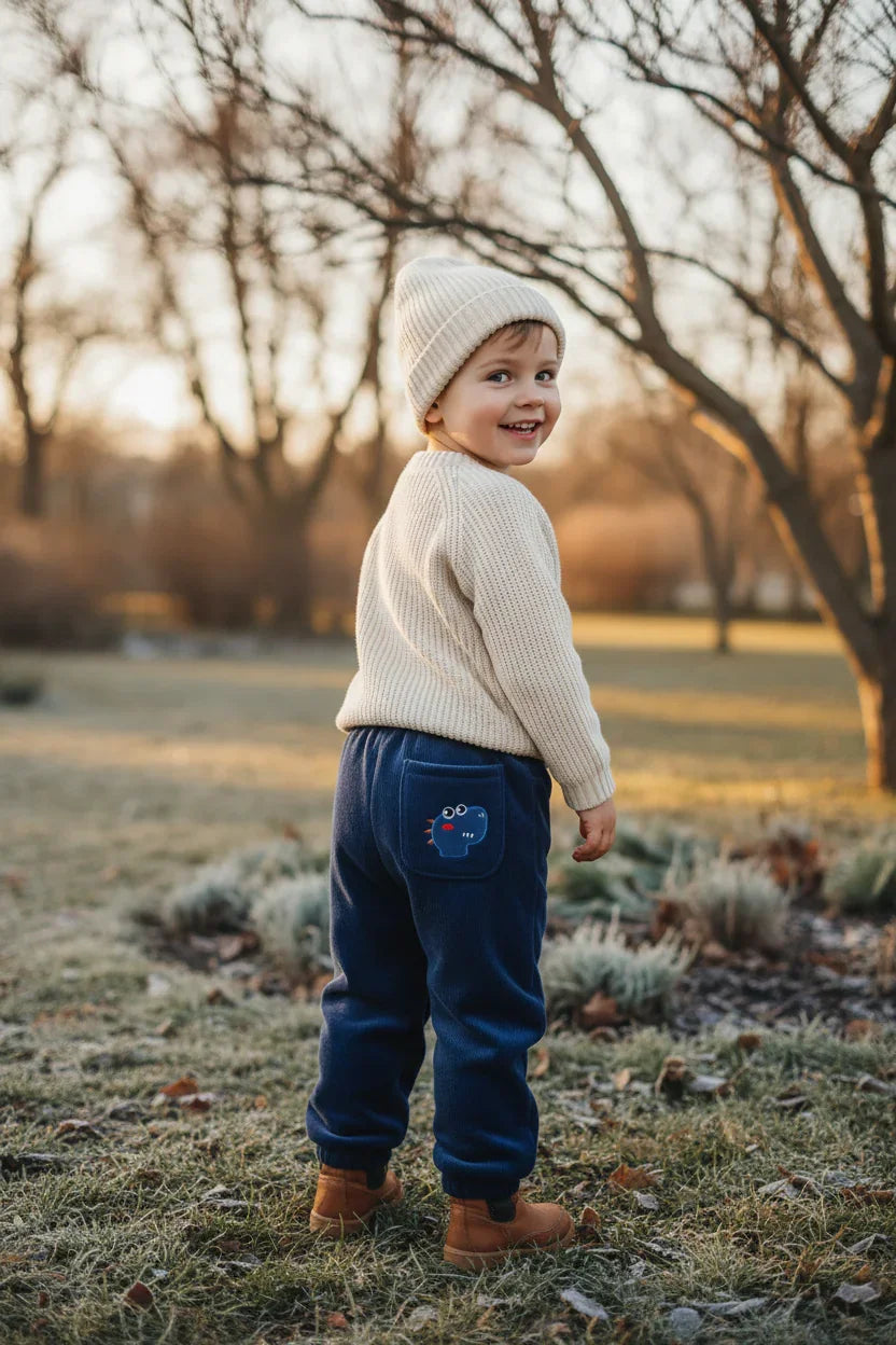 منظر خلفي بزاوية - الديناصور على الجيب الخلفي