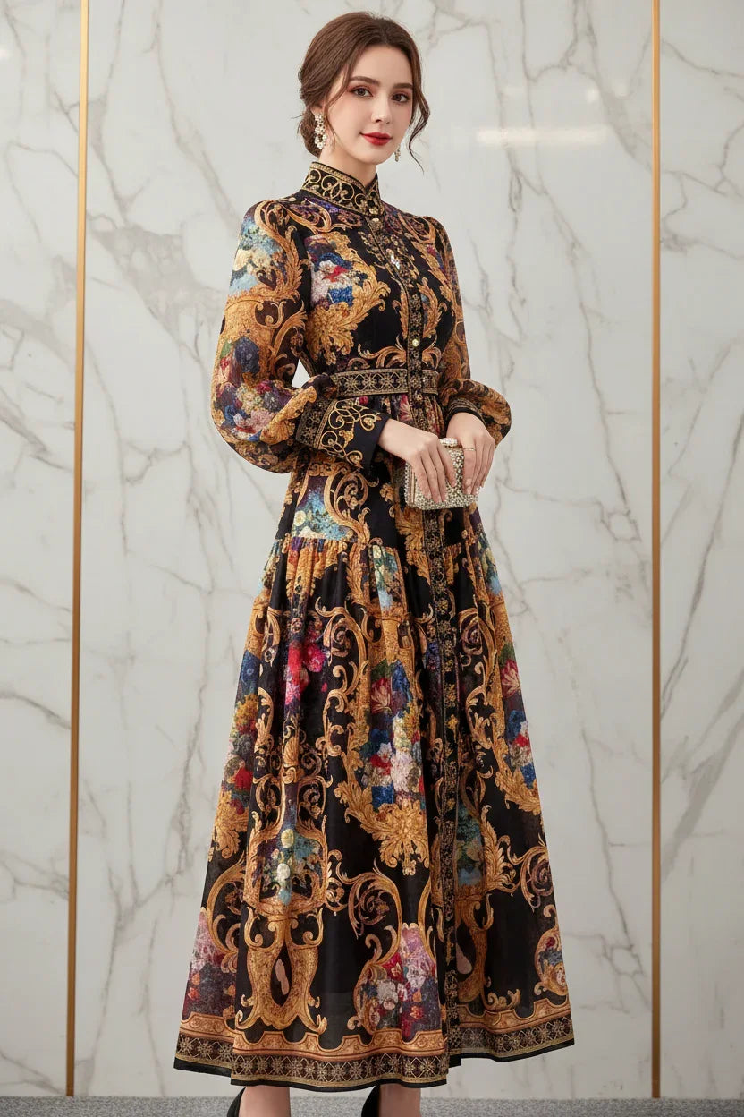 لقطة ثلاثة أرباع للفستان