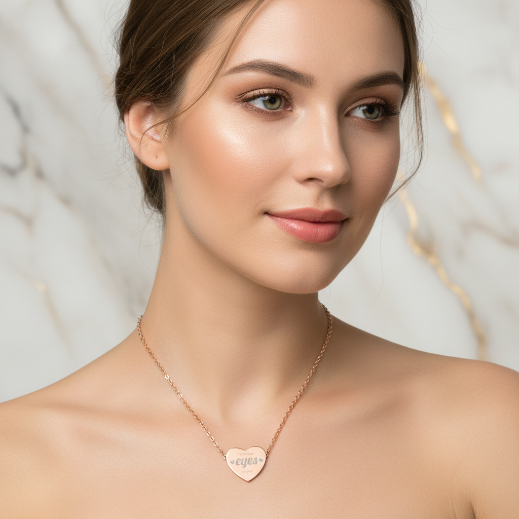 قلادة روز جولد - لقطة قريبة