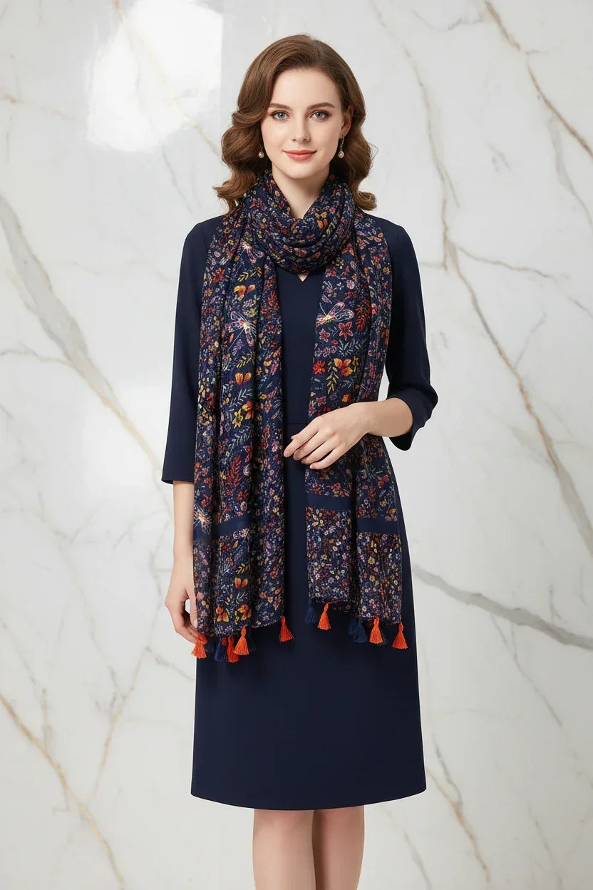 وشاح فاخر حول الرقبة