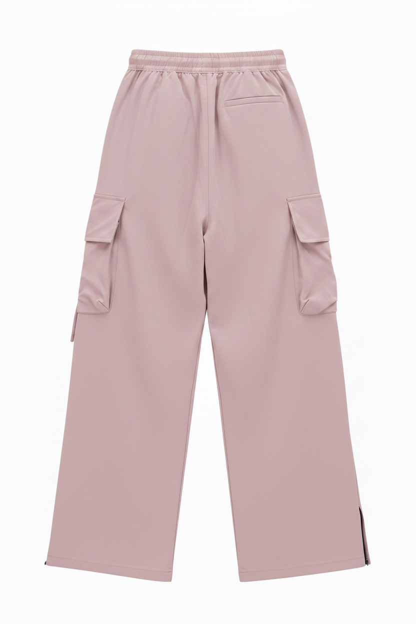 بنطال كارغو وردي - خلفي