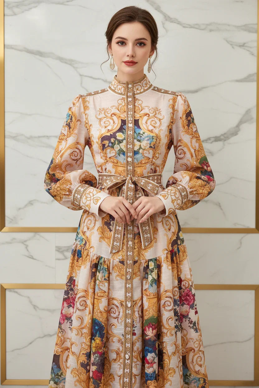 لقطة تفاصيل الصدر والياقة