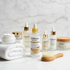 المنتج كقطعة مركزية - مع منشفة وفرشاة