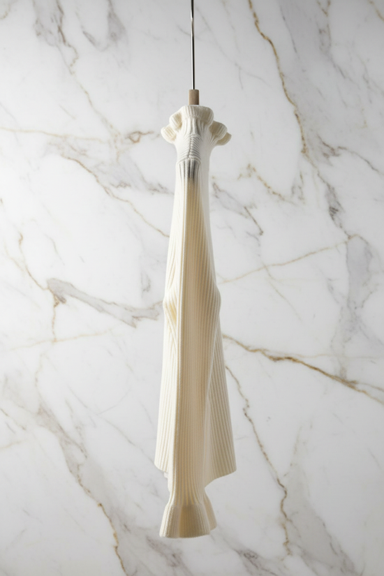 سويتر كريمي - منظر جانبي