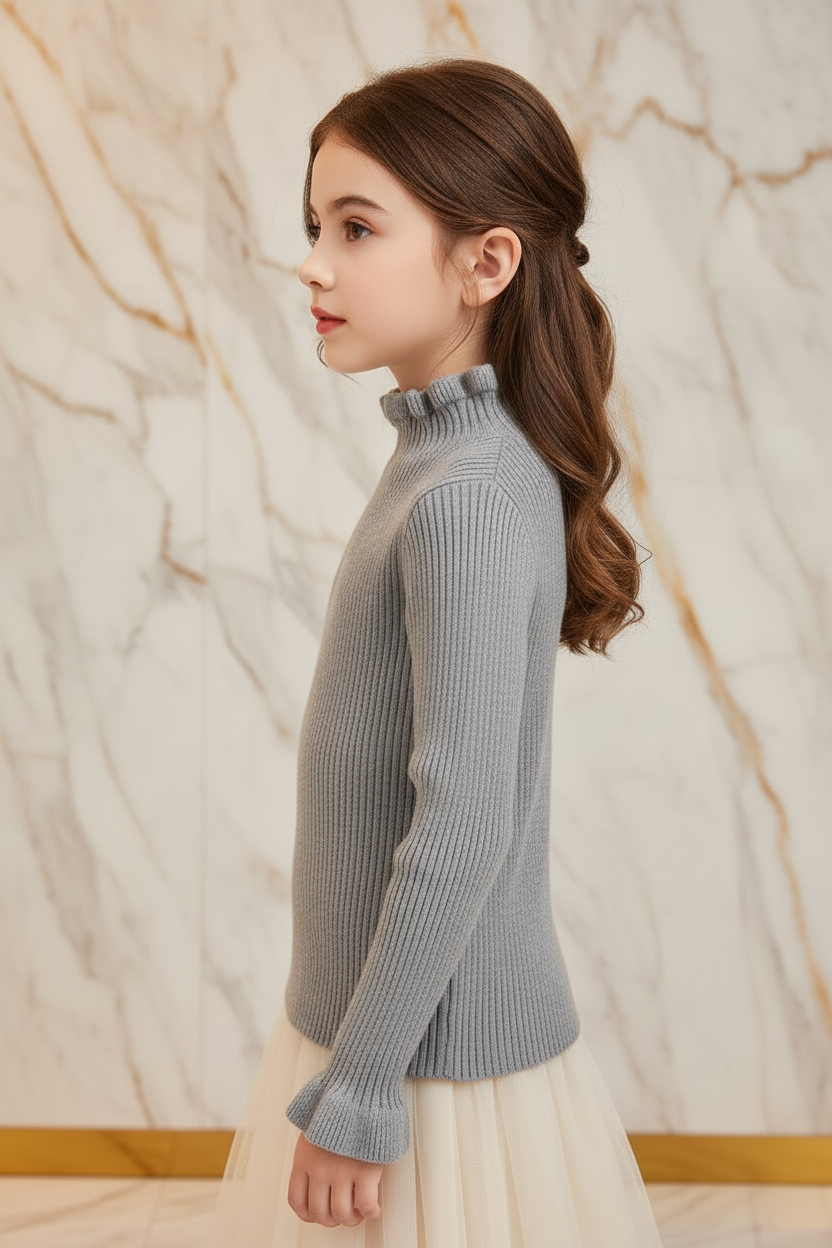 سويتر رمادي - جانبي أيسر