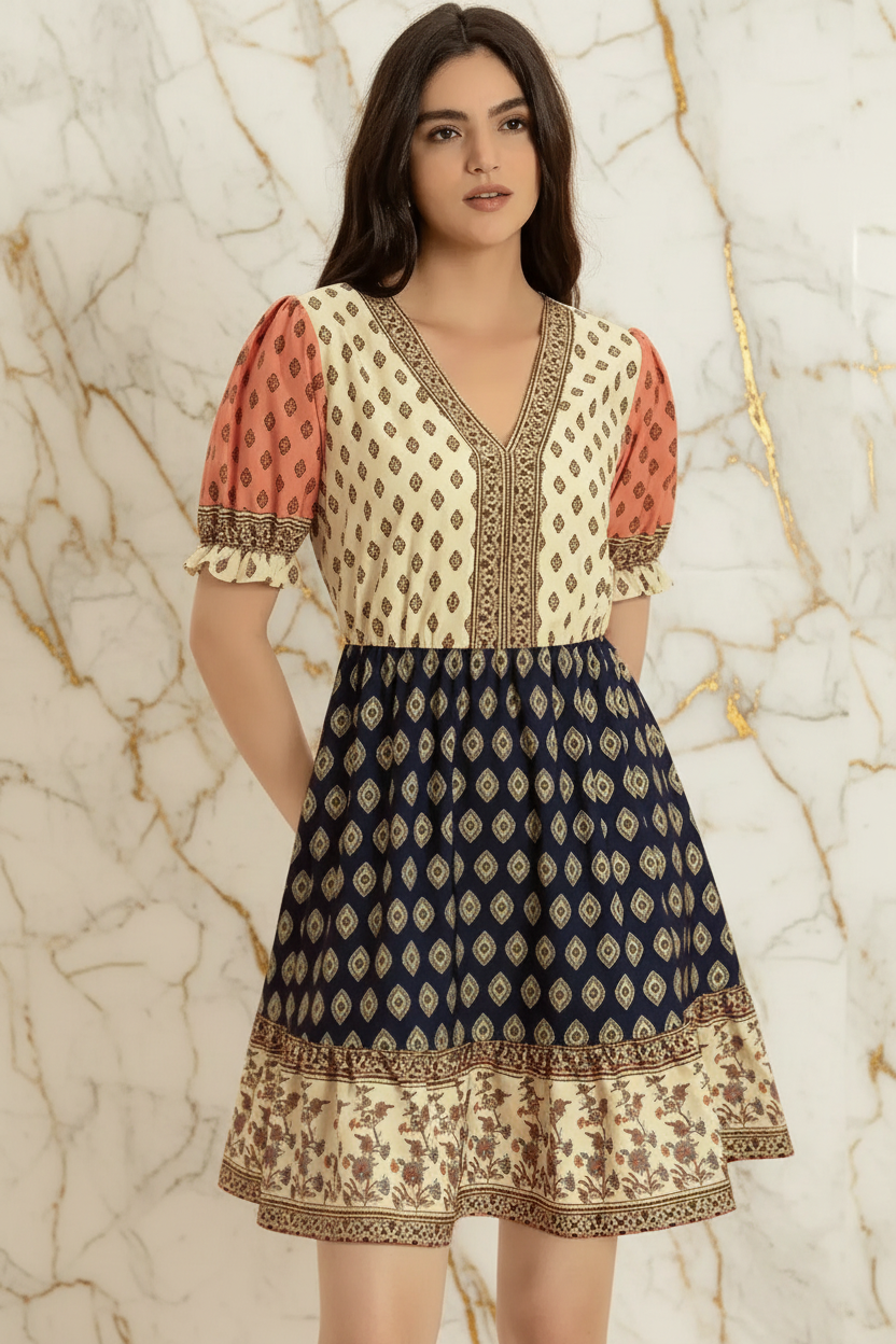 فستان فينتج - وضعية أمامية