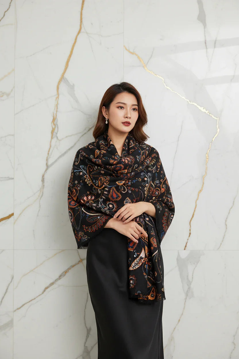 وشاح فاخر على الأكتاف