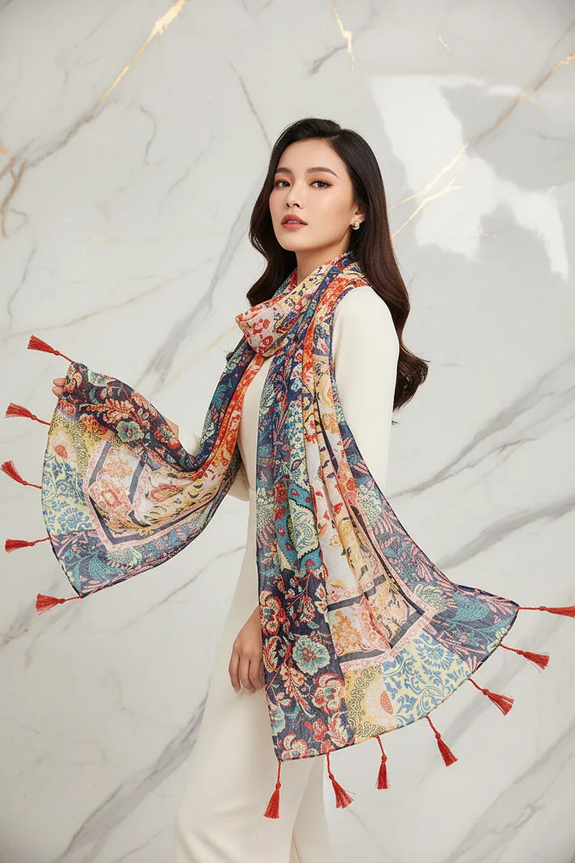 وشاح فاخر منسدل