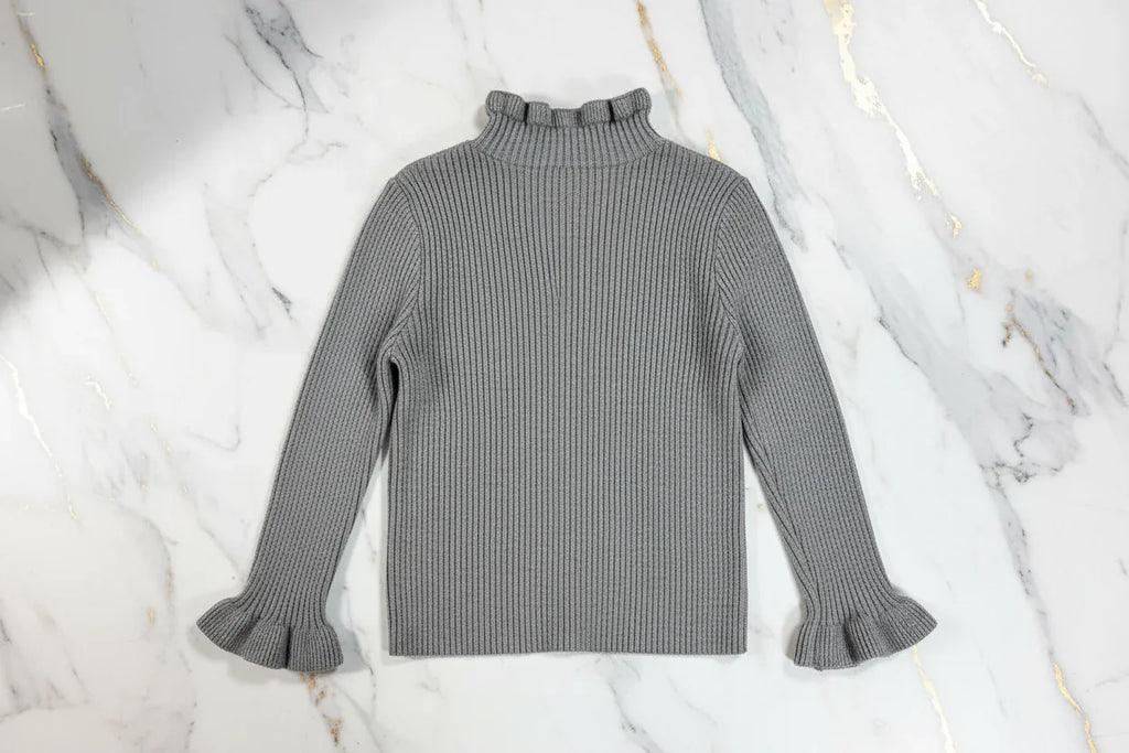 سويتر رمادي - منظر خلفي