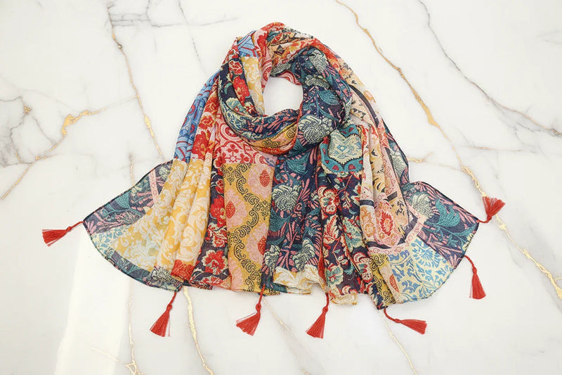 الوشاح بموجات انسيابية